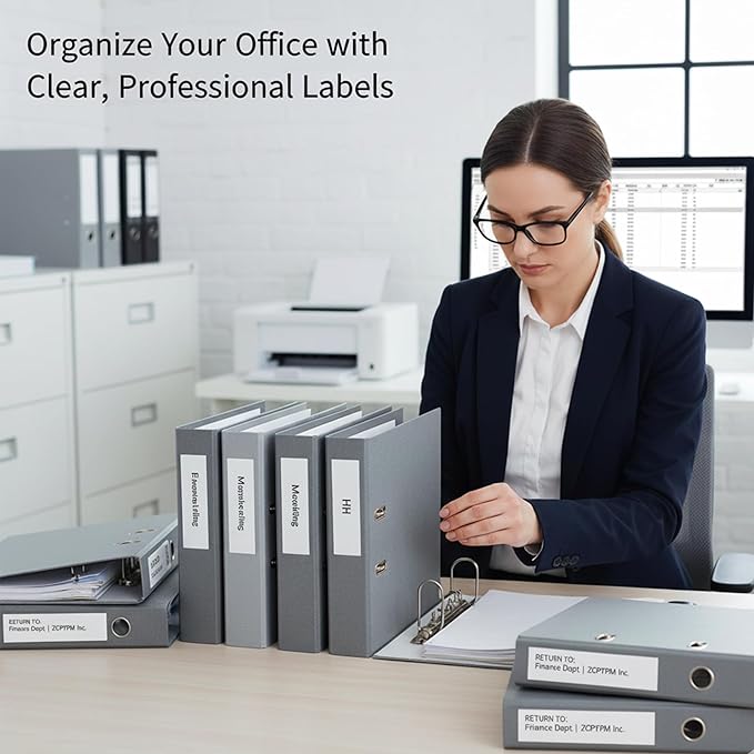 Printable Address Labels, 2/3" x 1-3/4" Personalized Return Address Label Stickers for Printer, 600 Total, Custom Mailing Labels for Envelopes, Packages, Shipping, Home or Office Use