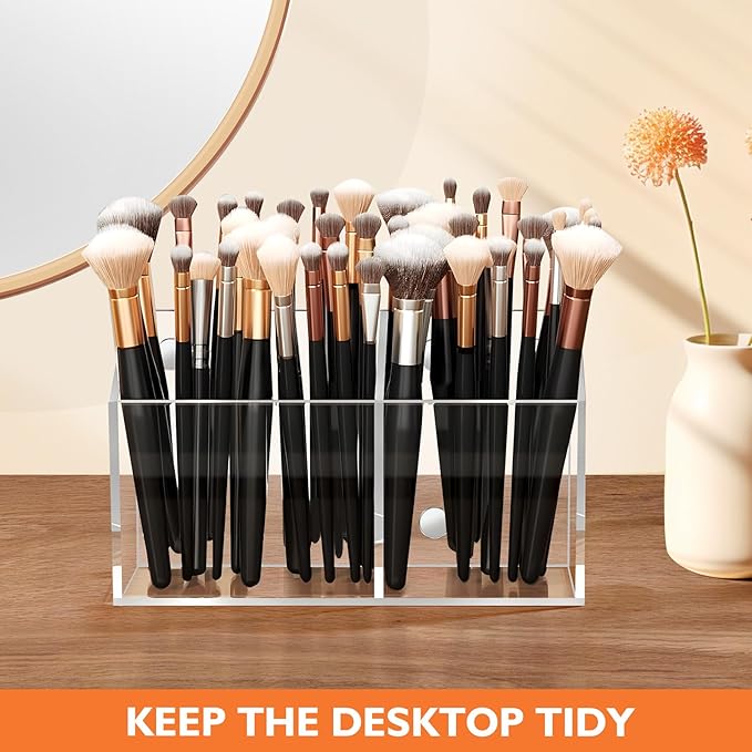 Ameceres Magnetic Pen Holder Classroom Organization Acrylic Marker Holder for Whiteboard Refrigerator Locker Accessories Pencil Dry Erase Marker Basket (2 Compartments * 1)