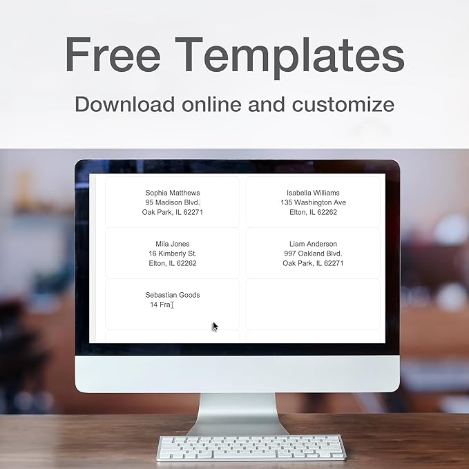 Redi-Tag Address Labels, Value Bulk Box, 3000 Blank (100 Sheets of 30), 1" x 2.625", for Laser Printers Only, Free Online Templates (1009572)