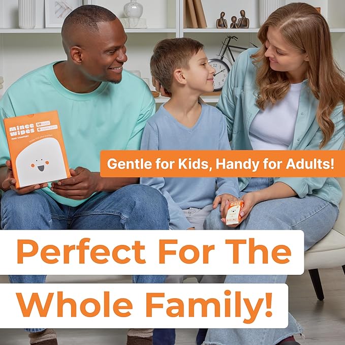 Impossibly Compact Travel Wipes - 99.5% Water - Safe for Sensitive Skin & Hypoallergenic, Resealable, Thick & Durable - For Adults, Kids & Baby Care - Unscented, 10 Pack Total 60 Wipes