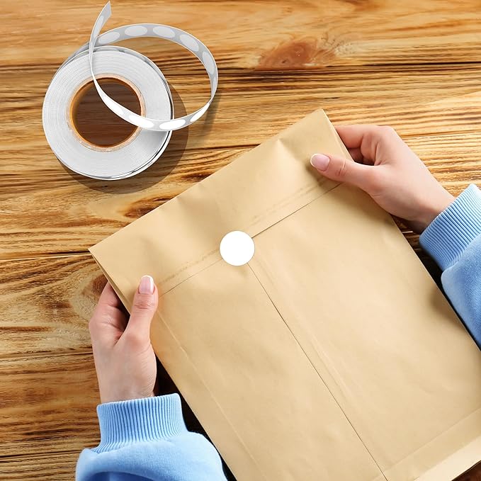 ‎‎WANSTE 10Rolls 10000PCS 0.75 Inch Small White Circle Sticker, Permanent Sticky Dot Color Code Labels in Dispenser Box,Round Blank Labels Total for Documents, Inventory,Calendars, CDs,Garage Sales