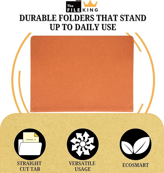 The File King Expanding Accordion File Folder - Legal Size | Box of 10 Redropes | 3.5” Expansion | Store and Organize Papers | Keep Records in One Place | Save Time Searching