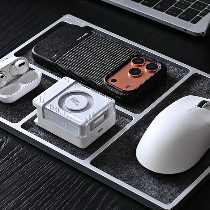 Galaxias Desktop Drawer Storage Tray, Men's Storage Box, Made of Aluminum, a Beautiful Office Desk Accessory Suitable for Both Office and Home use.