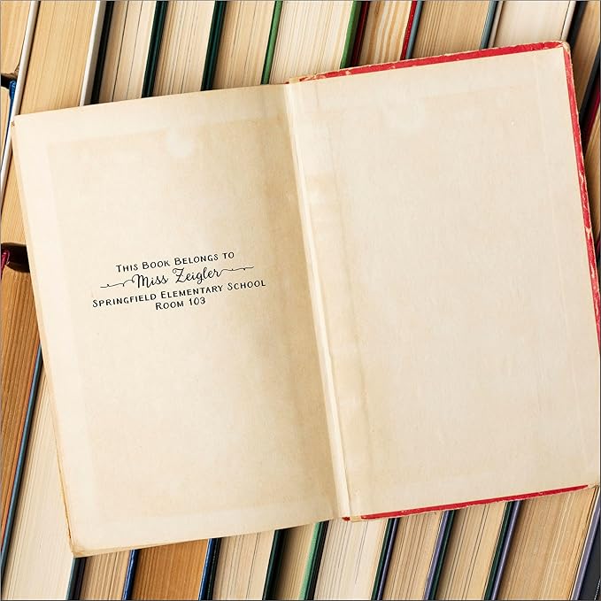 Self Inking Return Address Stamp - Custom 4 Line Personalized Address Stamp for Envelopes, Wedding Invitations, Business, Mailing Labels (Williams Curly Tails)