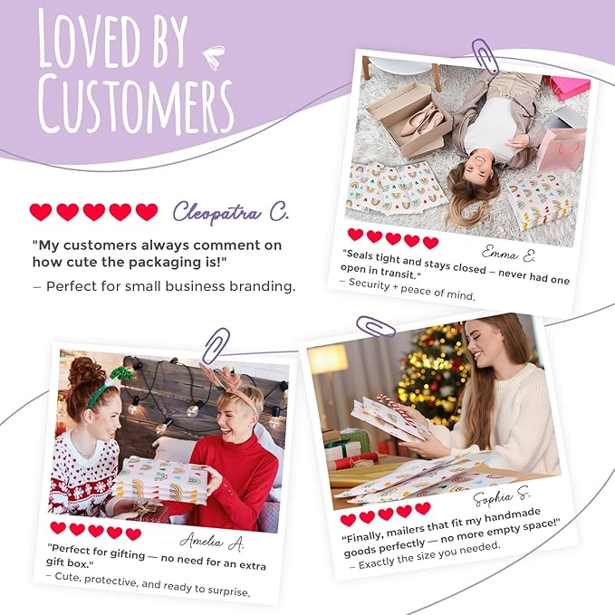 Metronic Bubble Mailers 8.5x12" 40pc Usable Size 8.5x11,Waterproof Mailing Padded Envelopes for Small Business,Cushioning Bubble Wrap Mailer Bags,Shipping Envelopes for Gift,Small Items Rainbow