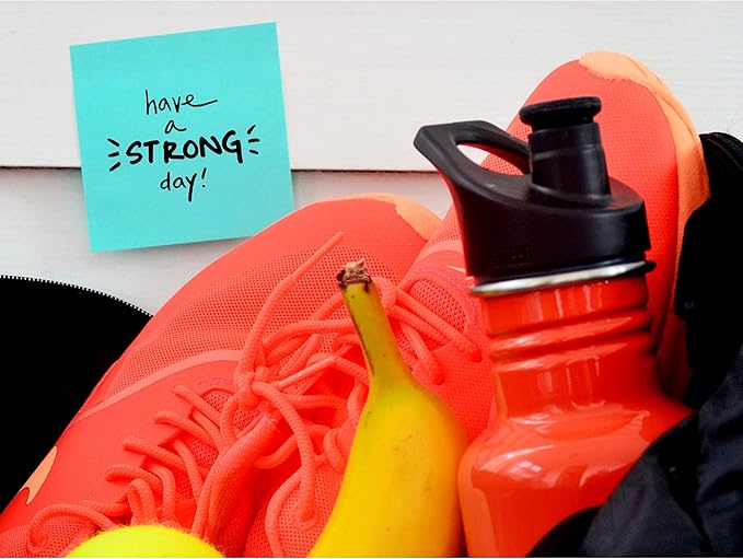 Post-it Super Sticky Notes, 5 Sticky Note Pads, 3 x 3 in., School Supplies, Office Products, Sticky Notes for Vertical Surfaces, Monitors, Walls and Windows, Blue Paradise