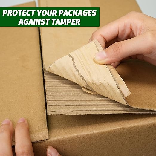 TAPEBEAR Water Activated Tape, Fiber Reinforced Gummed Tape 2inch x 165ft, Eco-Friendly Kraft Paper Tape Biodegradable Brown Packing Tape for Security Sealing, 24Rolls