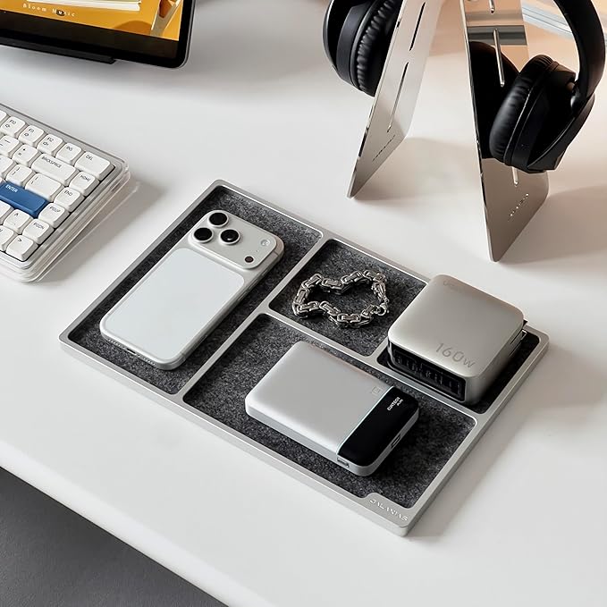 Galaxias Desktop Drawer Storage Tray, Men's Storage Box, Made of Aluminum, a Beautiful Office Desk Accessory Suitable for Both Office and Home use.