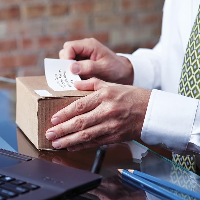 DYMO Authentic LW Standard Shipping Labels for LabelWriter Label Printers, White, 2-5/16" x 4", 24 Rolls of 300 (7200 Total)