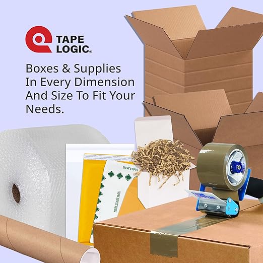 Tape Logic 2" x 55 yds Acrylic Packing Tape 2.6 Mil, Clear (18-Pack) Heavy Duty Packing Tape Rolls for Sealing Boxes at Home, Warehouse, & Office, Supplies for Packaging, Shipping, Moving