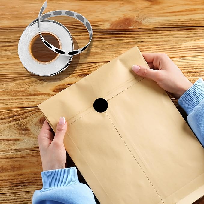 ‎‎WANSTE 10Rolls 10000PCS 0.75 Inch Small Black Sticky Tags, Permanent Sticky Dot Color Code Labels in Dispenser Box,Circle Blank Labels Total for Documents, Inventory,Calendars, CDs,Garage Sales