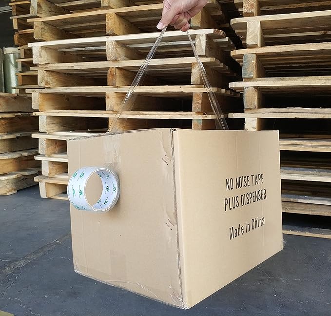 BOMEI PACK 12 Rolls Crystal Clear Packing Tape Refill, Shipping Packaging Tape, 2 Mil 1.88 inch x 60 Yards for Carton Box Sealing