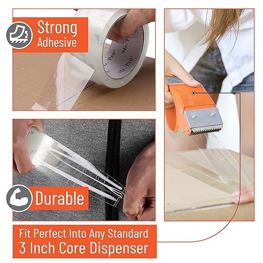 Mr. Pen- Packing Tape, 4 Pack, 2” Wide, 60 Yards, Shipping Tape, Clear Packing Tape Heavy Duty, Moving Tape